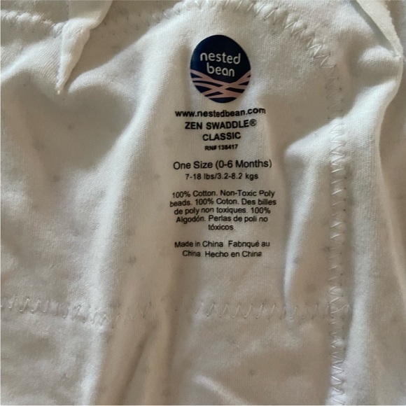 🔥NWOT🔥 LOT OF 2 Nested Bean Zen Swaddle Classic - Picture 5 of 7